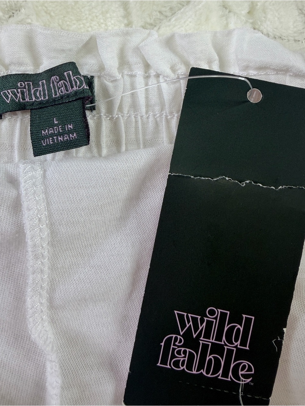 White Tiered Lace Mini Skort Y2K Beach Skirt/ Skort Vacation Skort - Picture 9 of 10